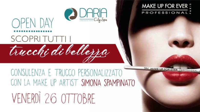 OPEN DAY – Make up Forever – Scopri tutti i segreti di bellezza